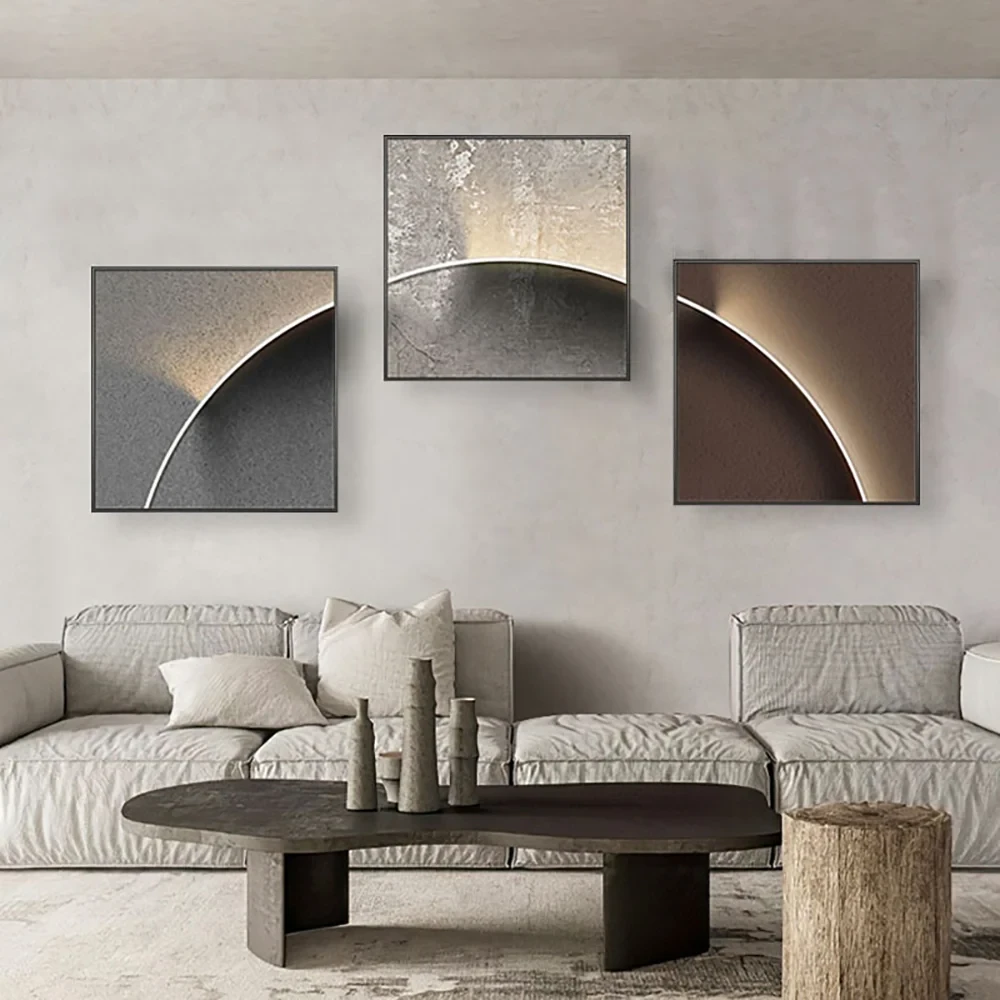 3 Parça Modern Soyut Duvar Dekoru