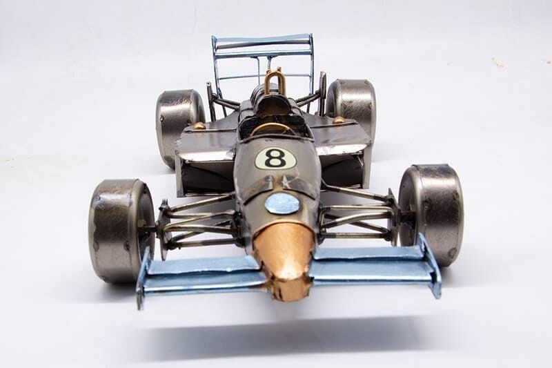 Dekoratif Metal Yarış Arabası