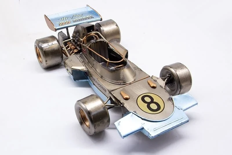 Dekoratif Metal Yarış Arabası